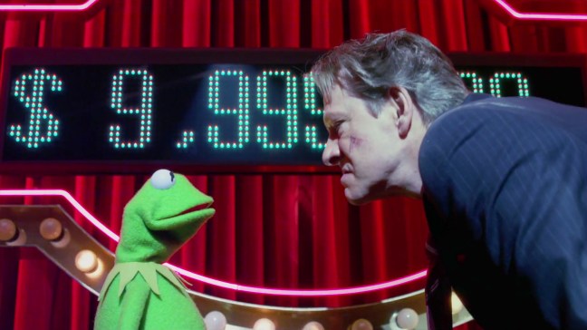 Chris Cooper giving The Muppets a rarely seen skeptical eye.