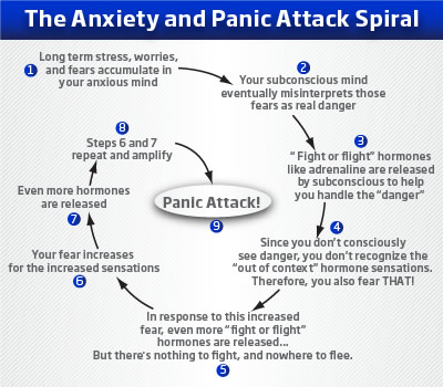 Unfortunately, like most disorders, anxiety and panic attacks work in cyclical nature. 