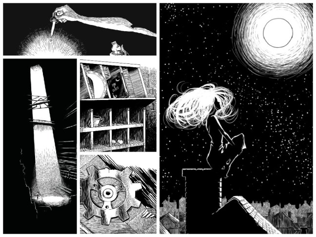 Unique to this book too are fantastic illustrations (done by Nate Taylor) that fit the mood perfectly. 